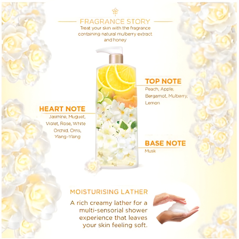 LUX Shower Ceam Refill 600ml -  Bright Impress for Moisturizing and Brightening, 提亮肌肤沐浴乳