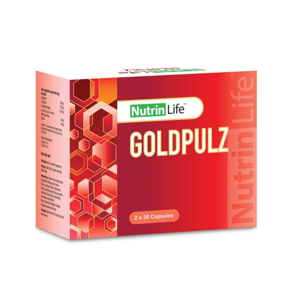 NUTRINLIFE GoldPulz 2X30's with L-Arginine, L-Citruline, Carnitine Supplement