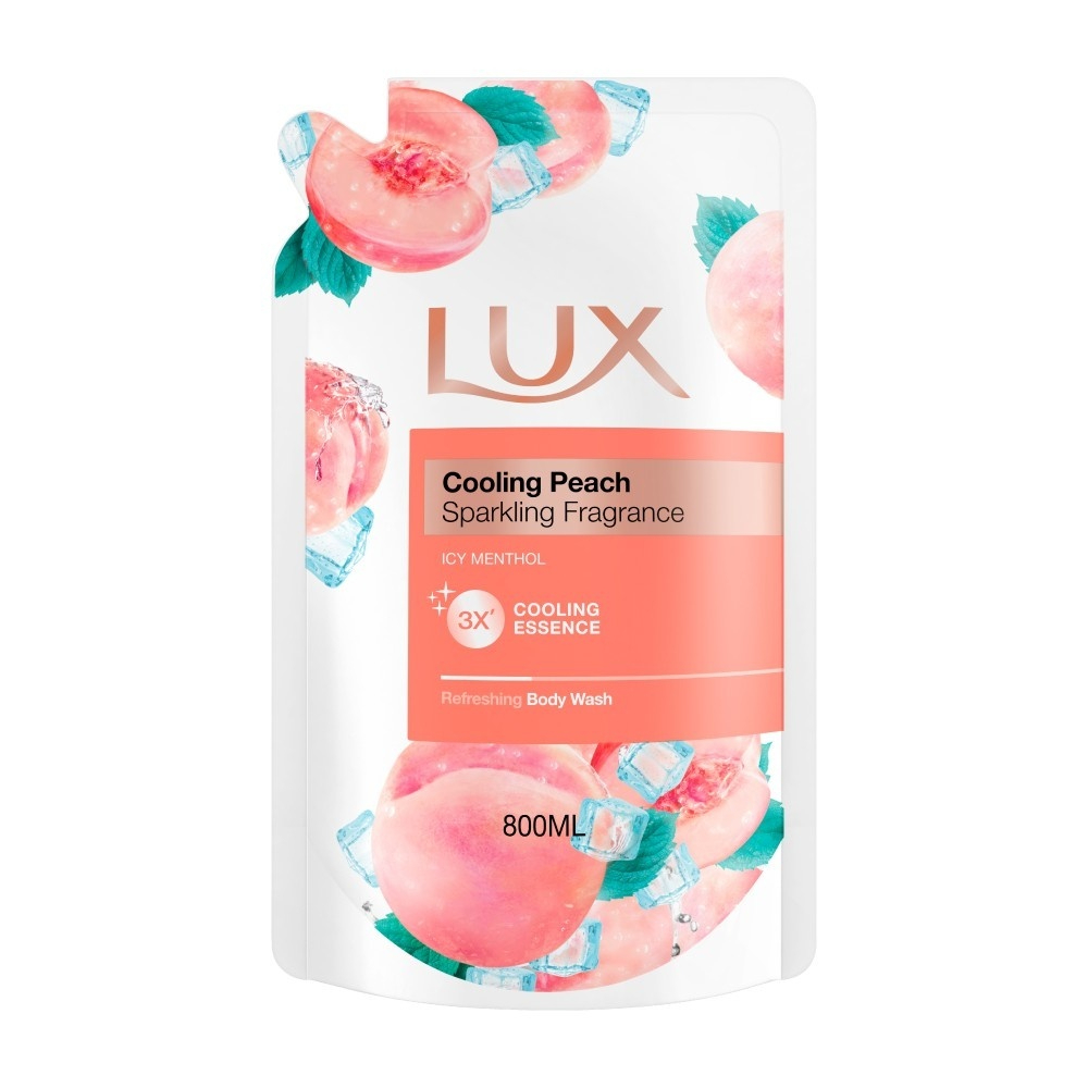 LUX Shower Gel 800ml Refill Gluta Peachy Glow