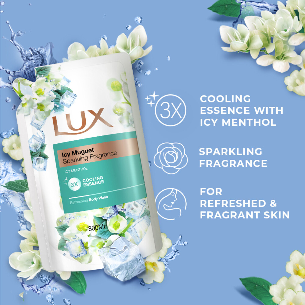 LUX Shower Gel Refill 800ml ICY Muguet