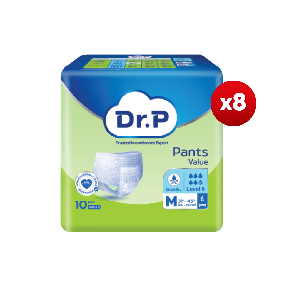 DR.P Value Level 6 Pants M/L/XL (1 Carton) Adult Diapers Pants Murah, Lampin Dewasa