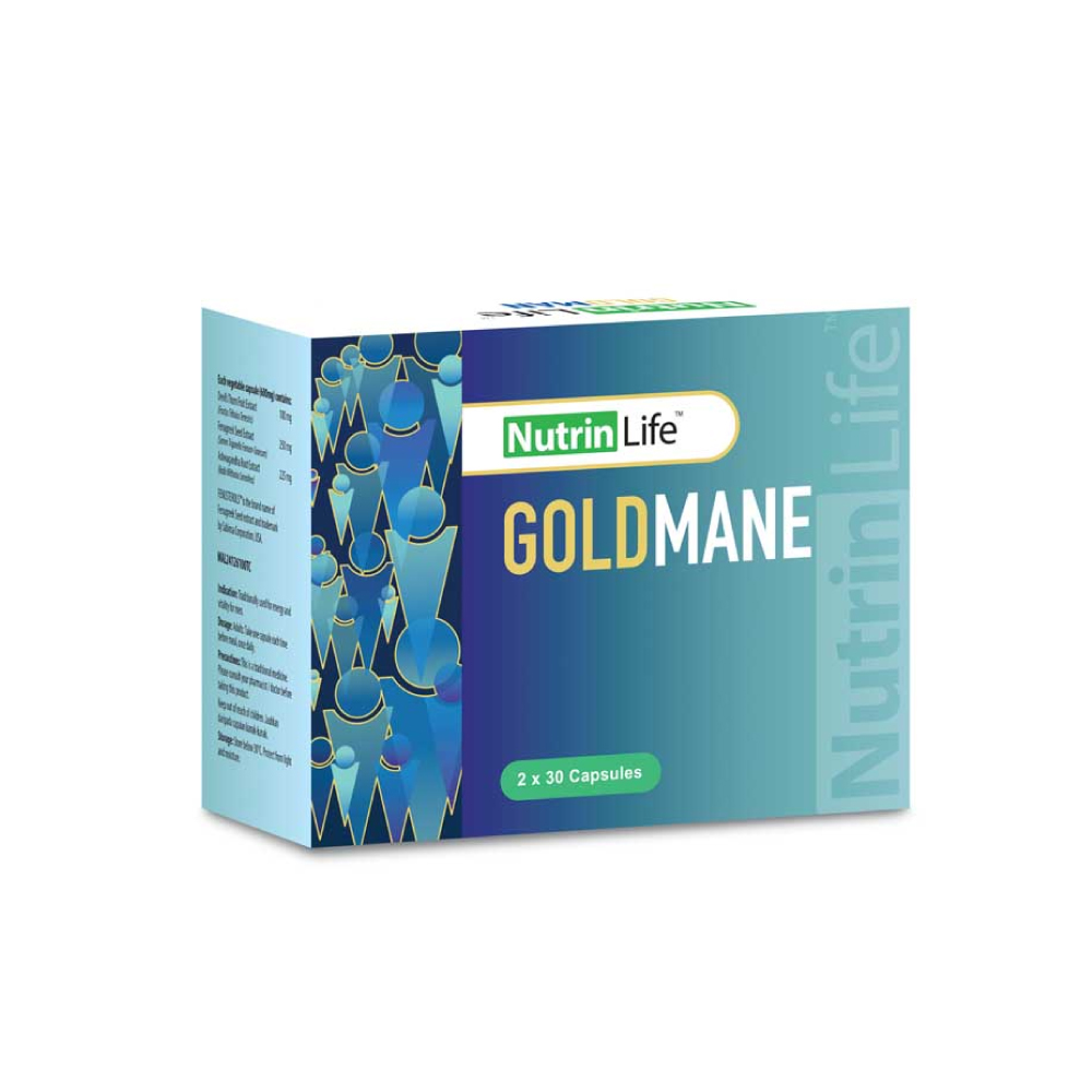 NUTRINLIFE GoldMane 2X30's with Testosterone Booster for Men Supplement, Ubat Lelaki