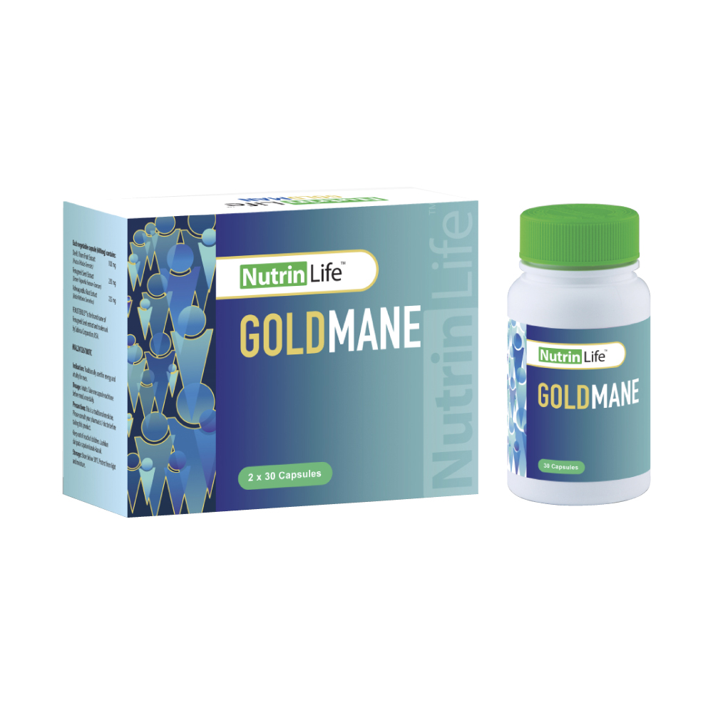 NUTRINLIFE GoldMane 2X30's with Testosterone Booster for Men Supplement, Ubat Lelaki