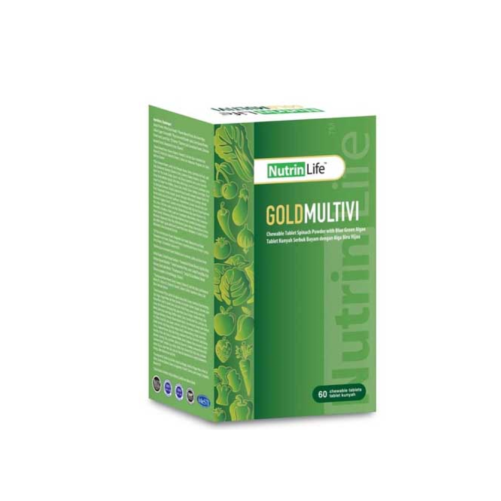 NUTRINLIFE GoldMultivi 60's for Digestion Supplement, Vegetable Supplement, Vitamin C