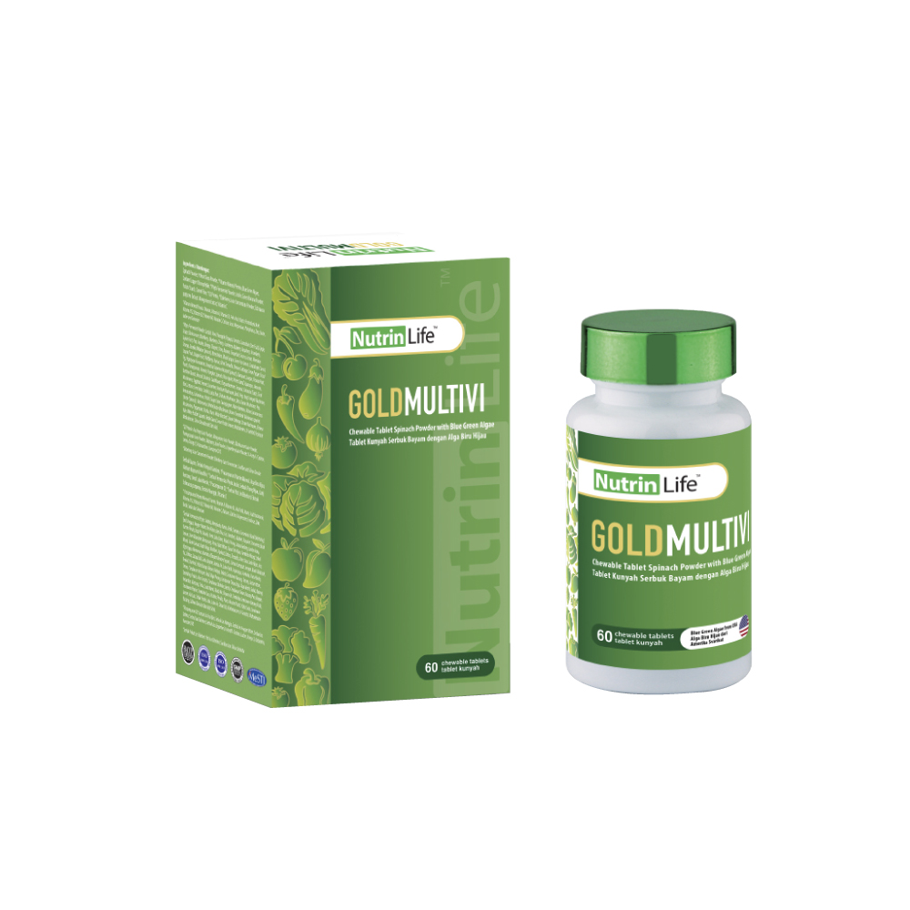 NUTRINLIFE GoldMultivi 60's for Digestion Supplement, Vegetable Supplement, Vitamin C