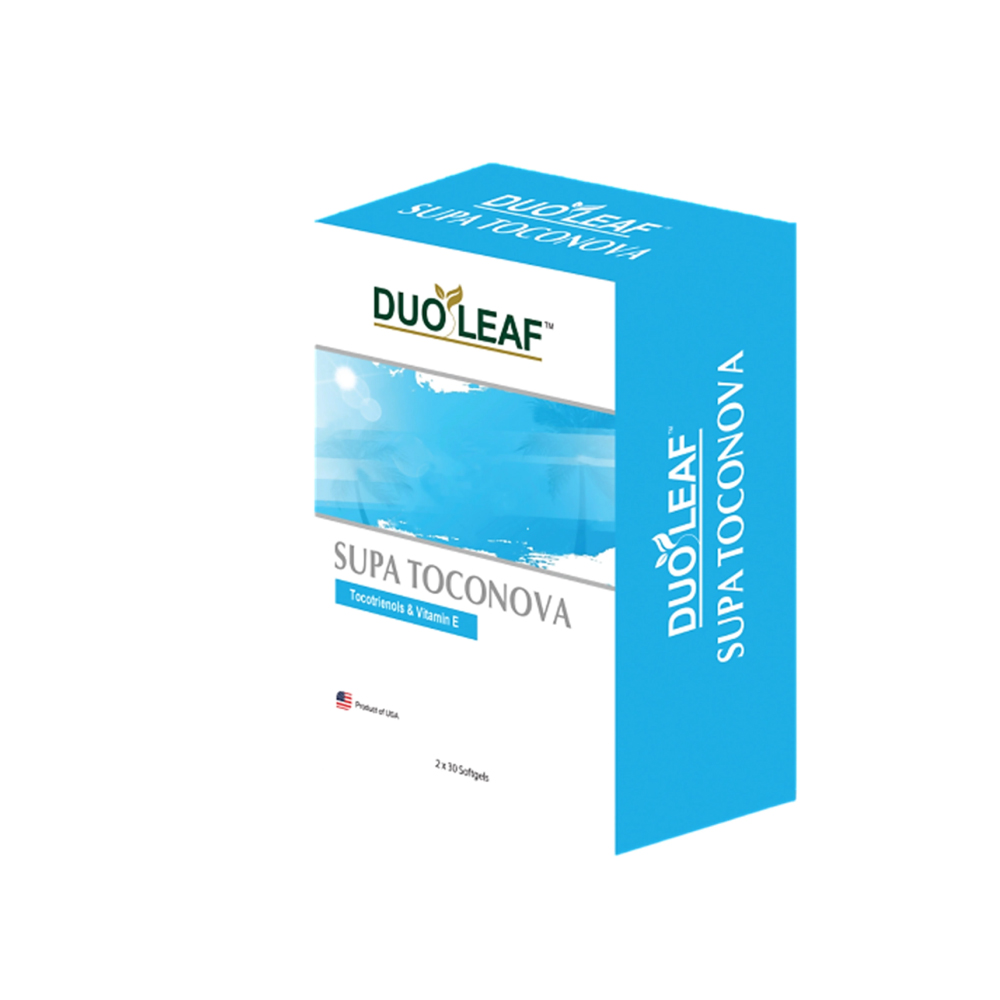 DUOLEAF Supa Toconova 2 X 30's with Tocotrienol Vitamin E Supplement, Antioxidant