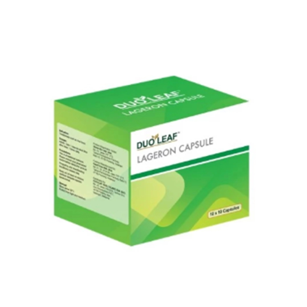 DUOLEAF Lageron Capsule 10X10's with Milk Thistle Supplements for Liver Supplement, Ubat Hati Berlemak