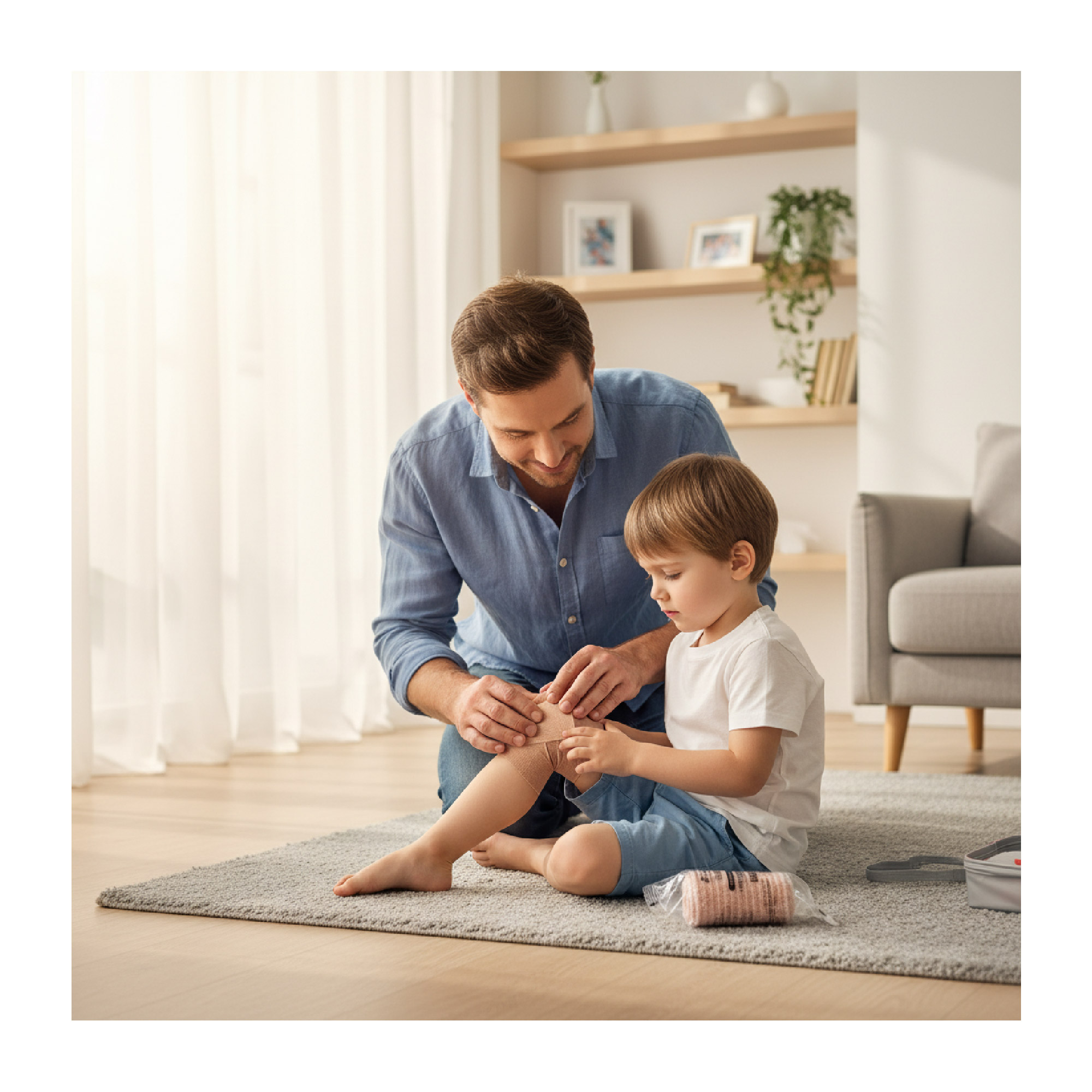 ESENTIAL Elastic Crepe Bandage (7.5cm x 4.5m) 12's for Bandage Wrap, Bandage Dressing, Bandage Tape