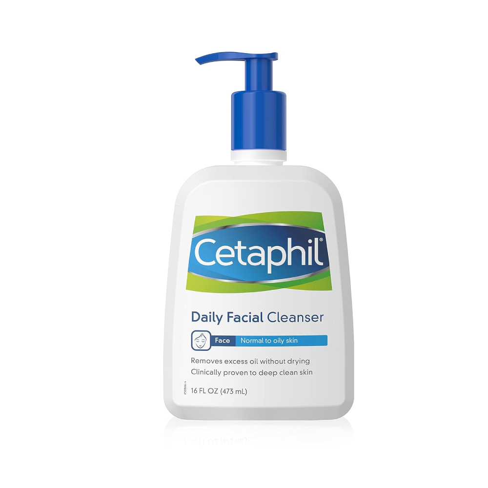 CETAPHIL Daily Facial Cleanser 473ml for Combination to Oily Skin, Pembasuh Muka Cetaphil, Face Wash