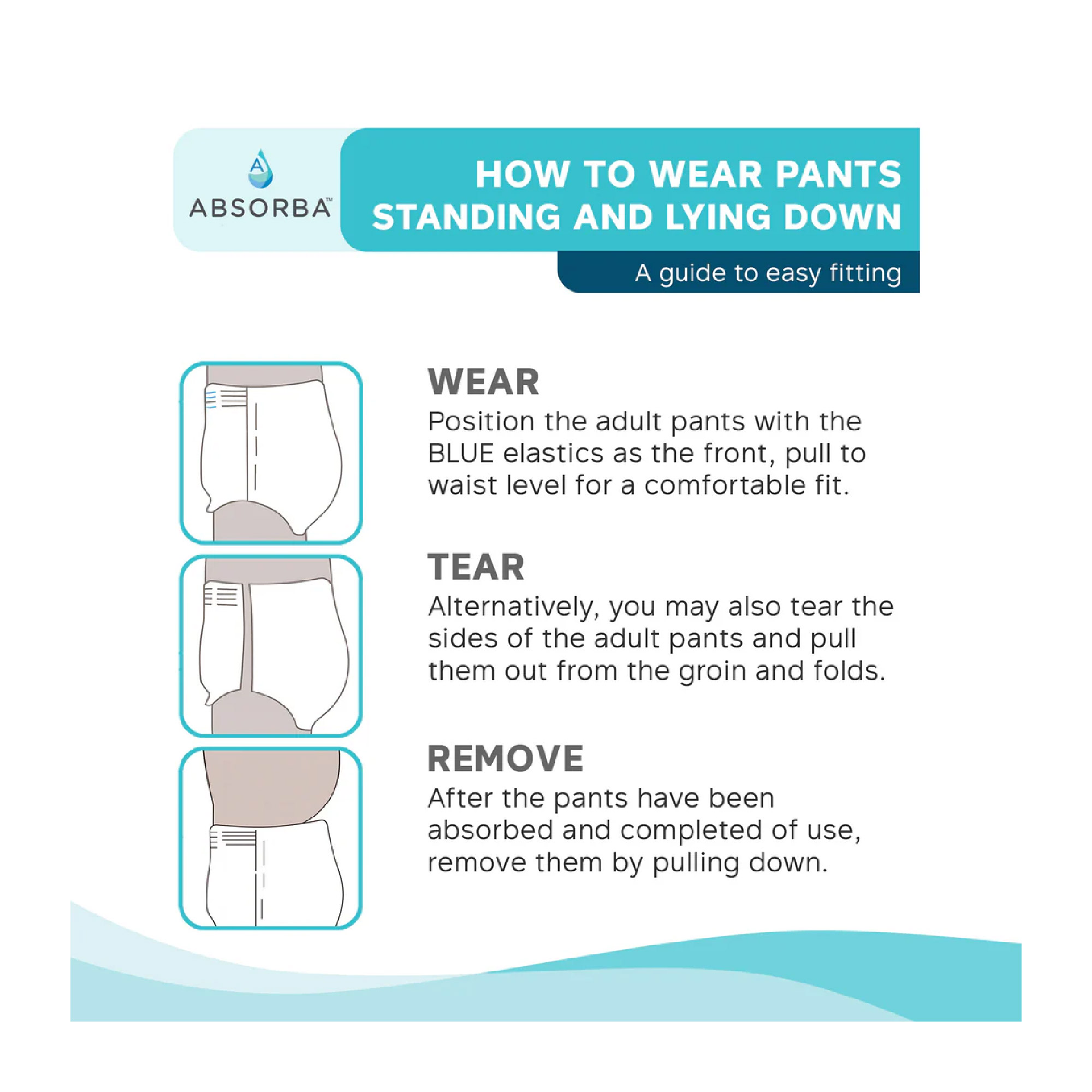 ABSORBA Conti-Fit Soft Pull Up Pants (M Size) 10's