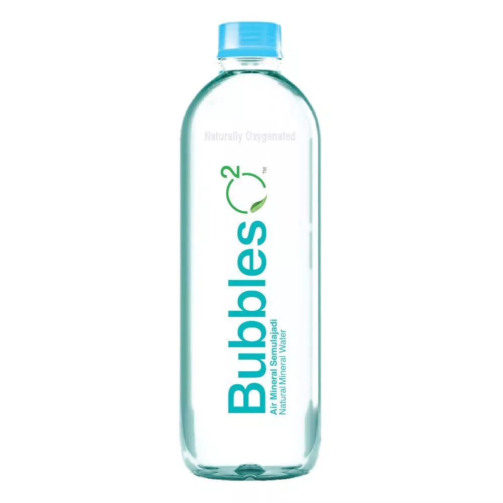 BUBBLES O2 Natural Mineral Water 425ml/800ml for Air Mineral Beroksigen, Air Minuman Bubbles O2