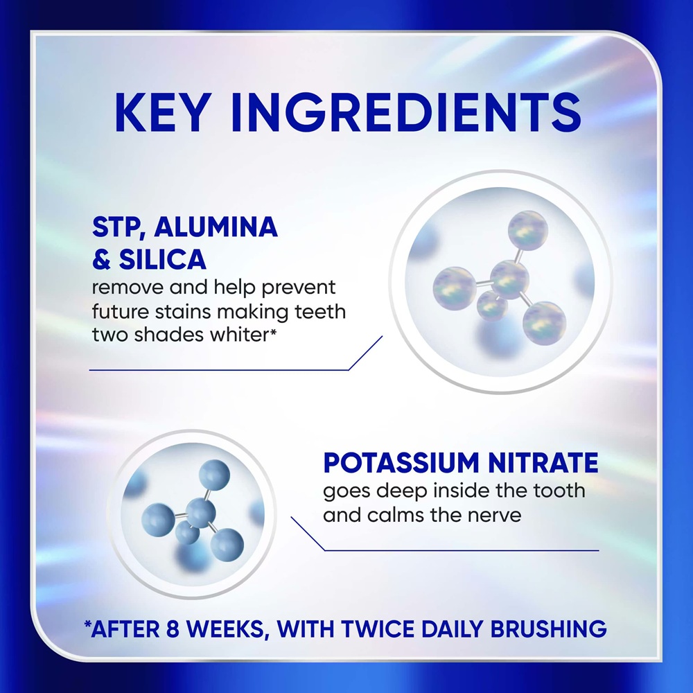 SENSODYNE Clinical White Enamel Strengthening Toothpaste 100g for Ubat Gigi Sensitif, Pemutih Gigi