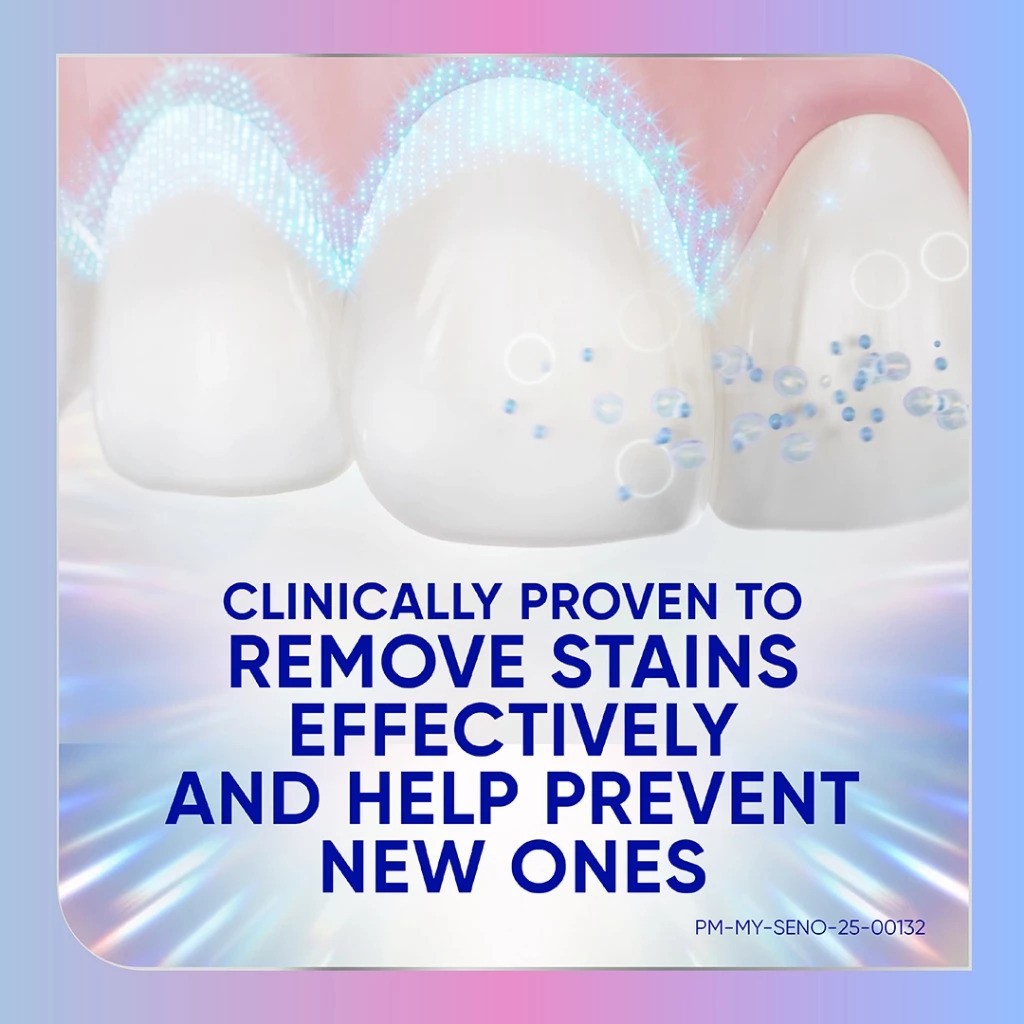 SENSODYNE Clinical White Stain Protector Toothpaste 100g for Ubat Gigi Sensitif, Pemutih Gigi