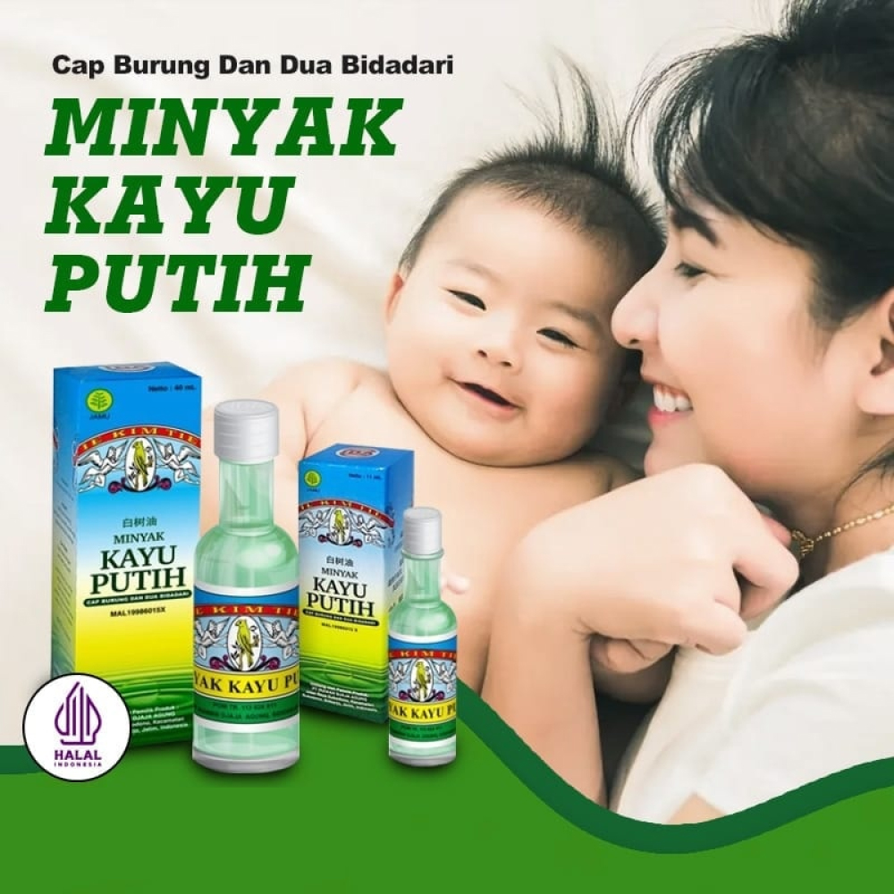 CAP BURUNG Minyak Kayu Putih 40ml for Minyak Angin, Kembung Perut, Minyak Sakit Perut, Ubat Hidung Sumbat