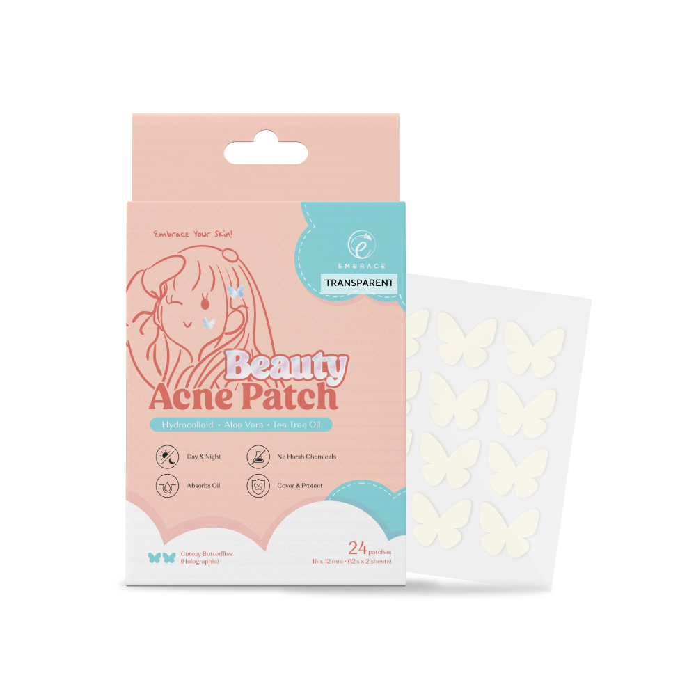 EMBRACE Beauty Acne Transparent Patch 12's X 2  - Cutesy Butterflies