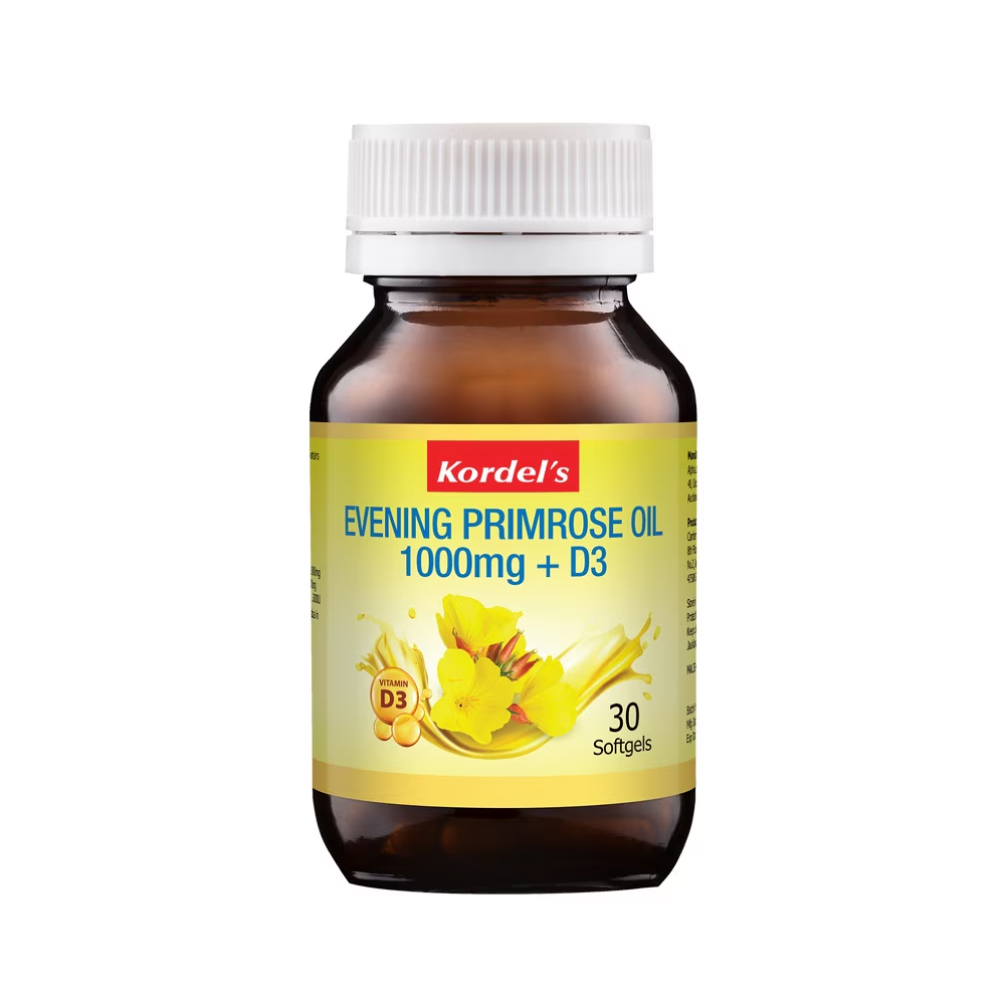 KORDEL'S EPO 1000mg + D3 30's with Evening Primrose Oil, Vitamin D3 Supplement, Epo Supplement