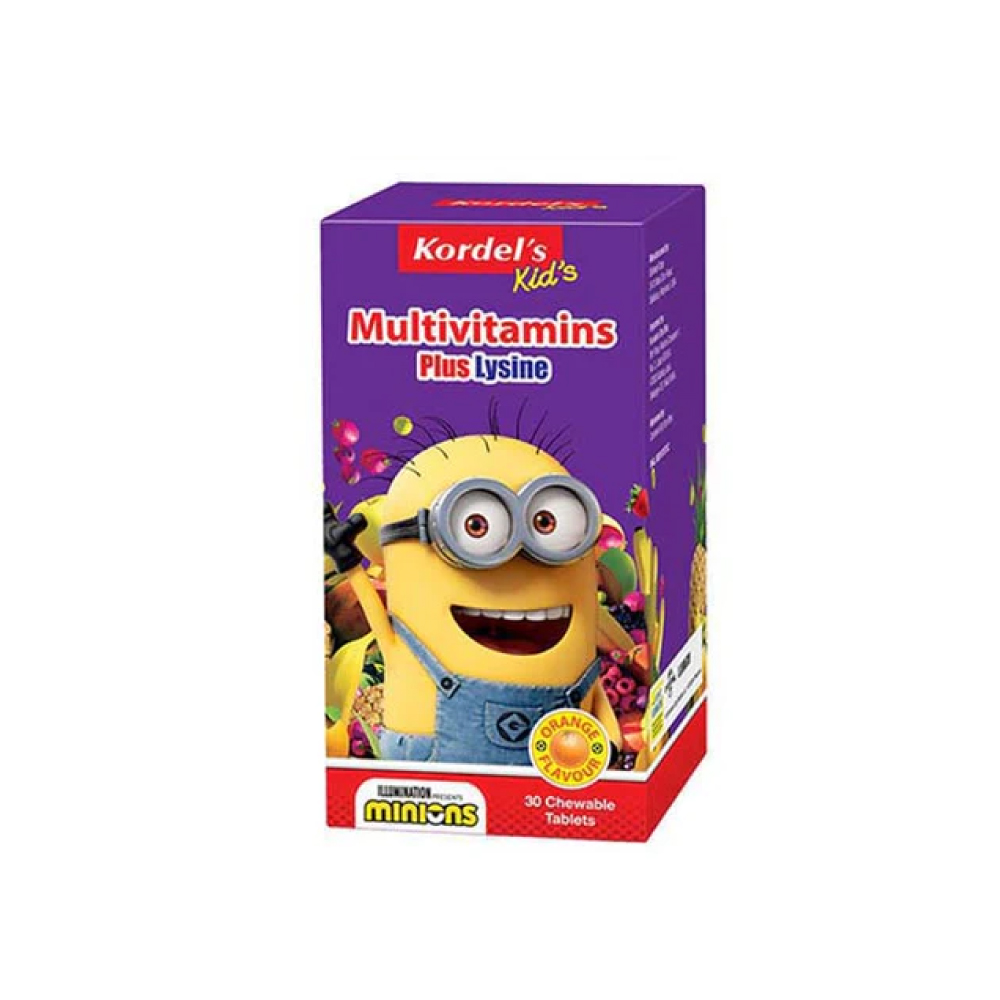 KORDEL'S Multivitamin + Lysine Chewable Tablets 30's