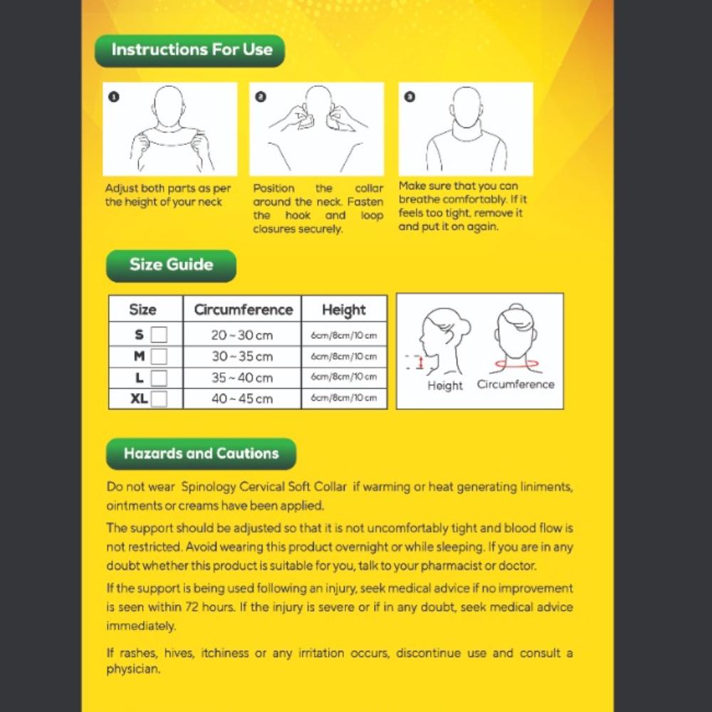 SPINOLOGY Soft Cervical Collar (S,M,L,XL)