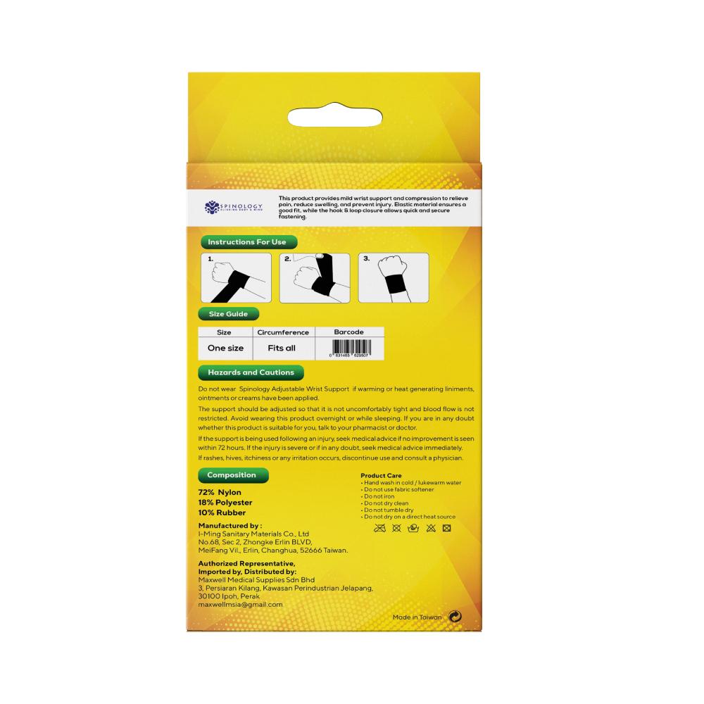 SPINOLOGY Adjustable Wrist Support 1's