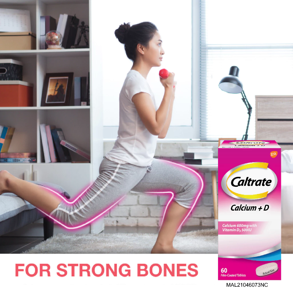 CALTRATE 600 + D Calcium 60's For Bone Health With Vitamin D