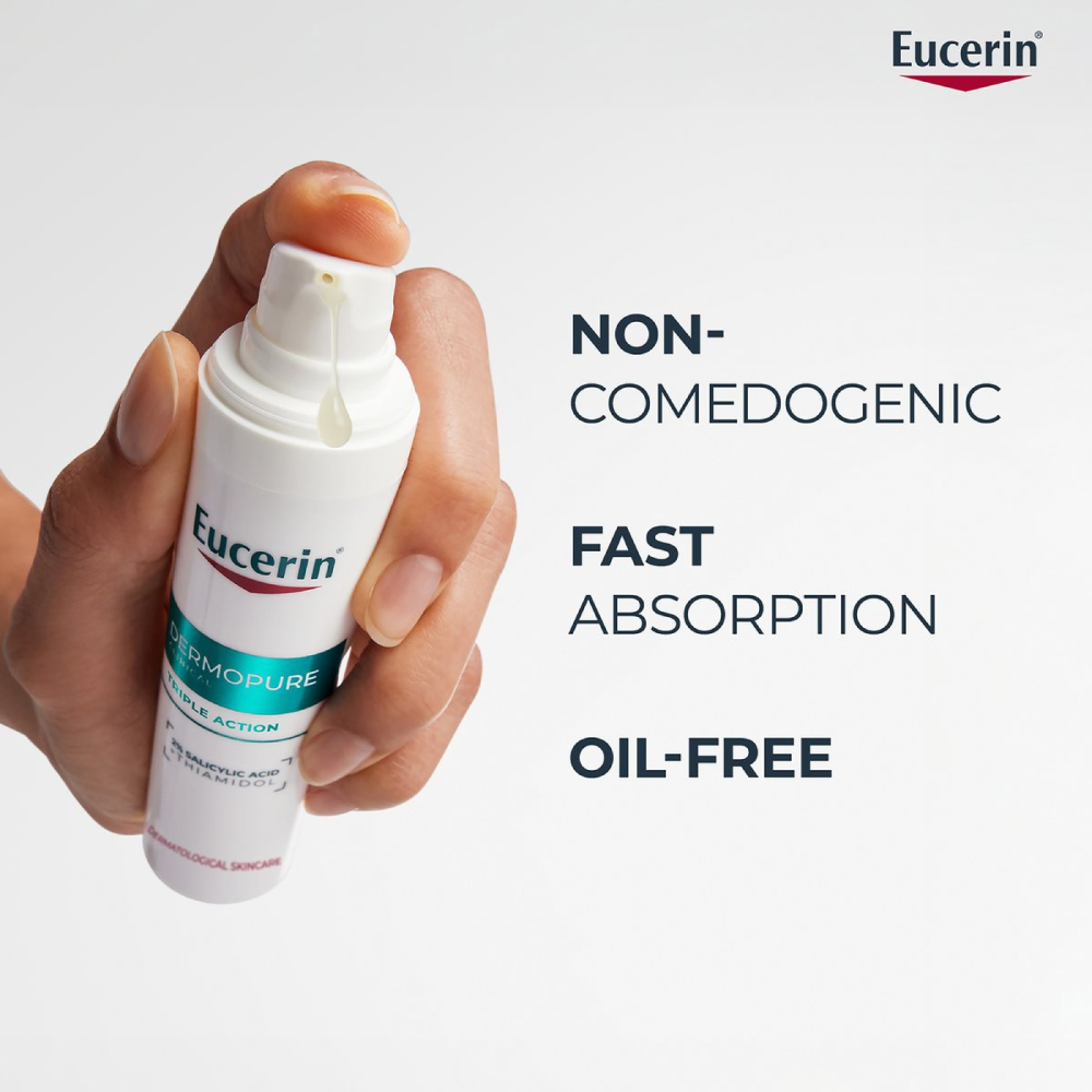 EUCERIN Dermopure Clinical Triple Action 40ml for Blemish, Post-Acne Marks and Comedones Remover