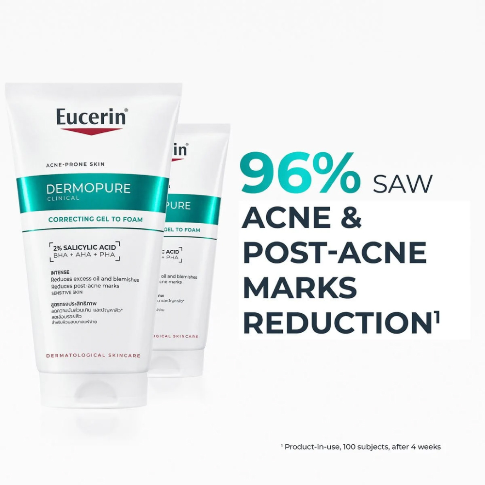 EUCERIN Dermopure Clinical Correcting Gel To Foam 150ml