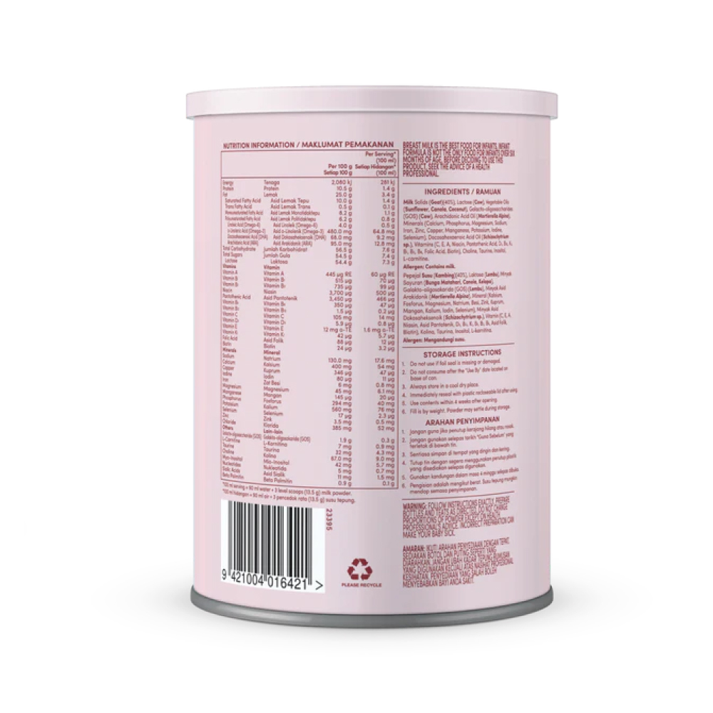 KIKO Baby Goat Infant Formula 800g (0-12 Months) Step 1 Milk Formula, Susu Formula Baby