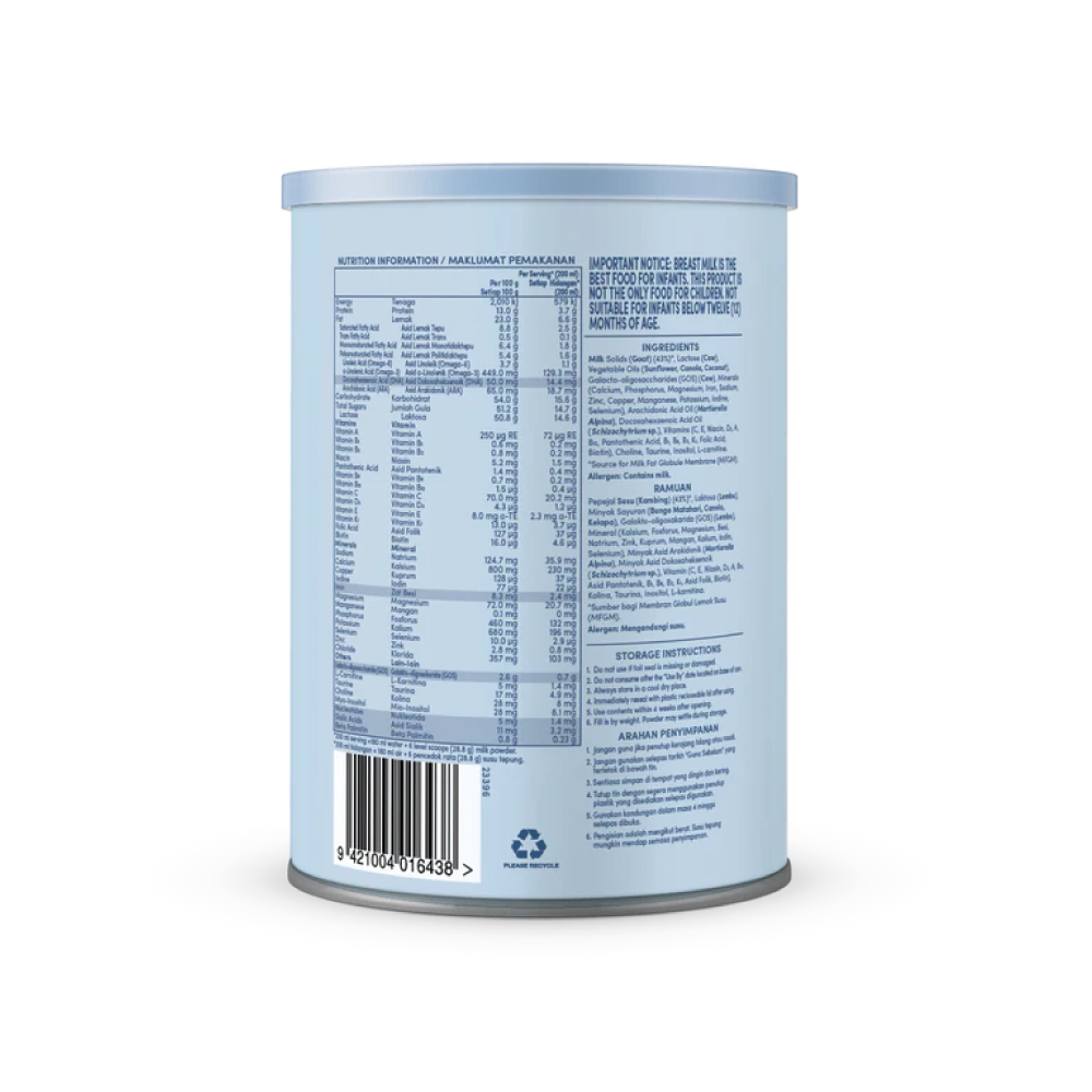 KIKO Grow Goat Growing Up Formula Milk 800g (1-9 Years Old) for Susu Formula, Susu Budak-Budak