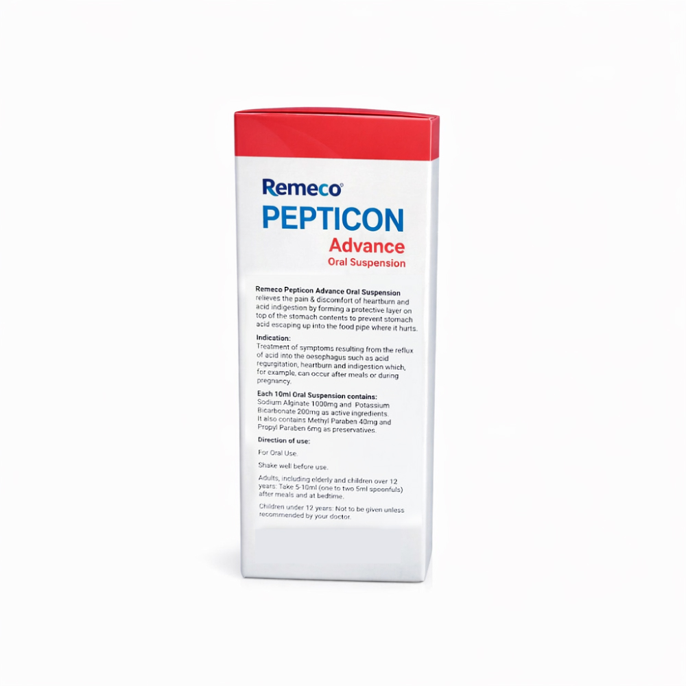REMECO Pepticon Advance 200ml Extra Strength for Heartburn And Indigestion Relief