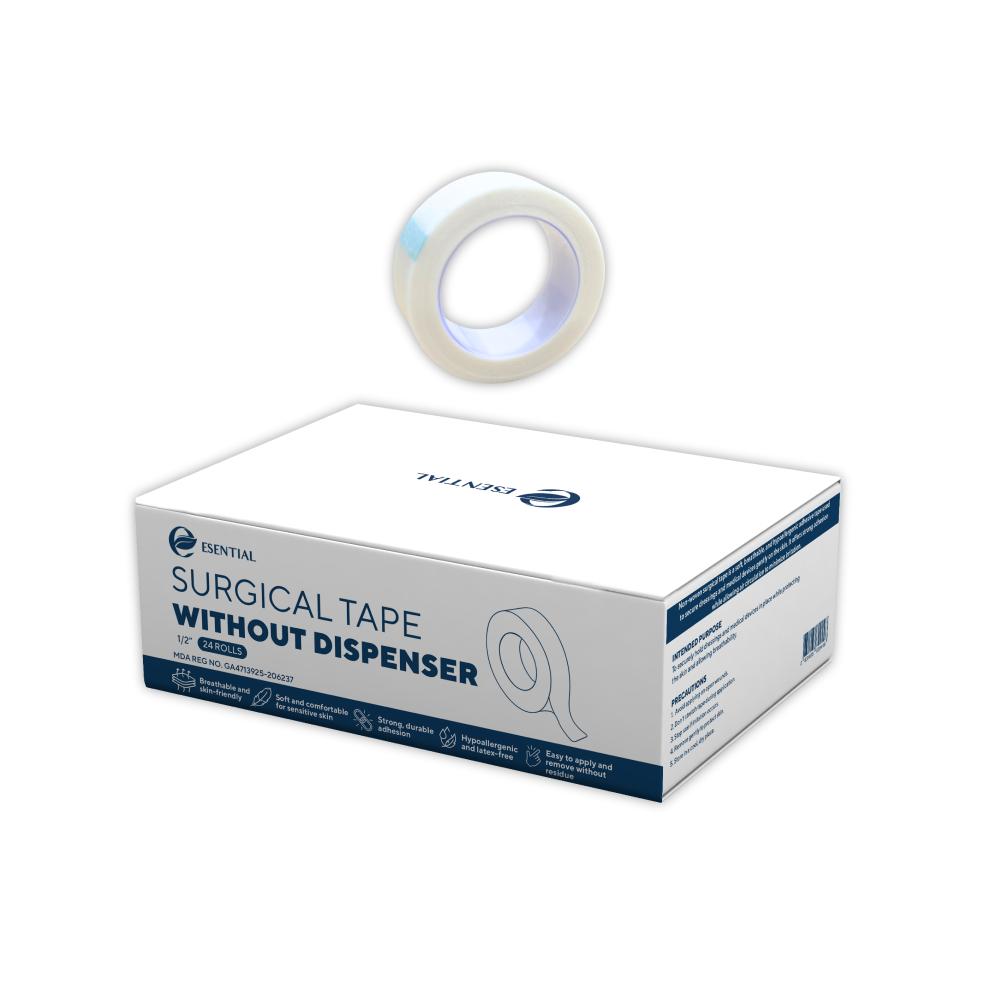 ESENTIAL Surgical Tape 1/2" without Dispenser (24's/1's)