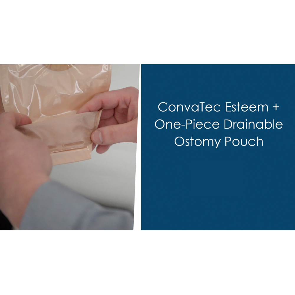 CONVATEC Esteem+ Drainable Pouch With Invisiclose 19-64mm Transparent With Filter (416976) 10's