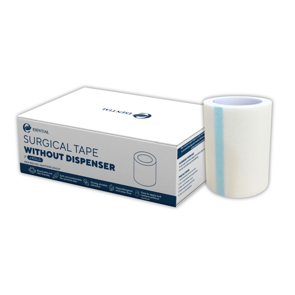 ESENTIAL Surgical Tape 2" without Dispenser (6's/1's) Pita Pelakat Perubatan, Surgical Tape Waterproof
