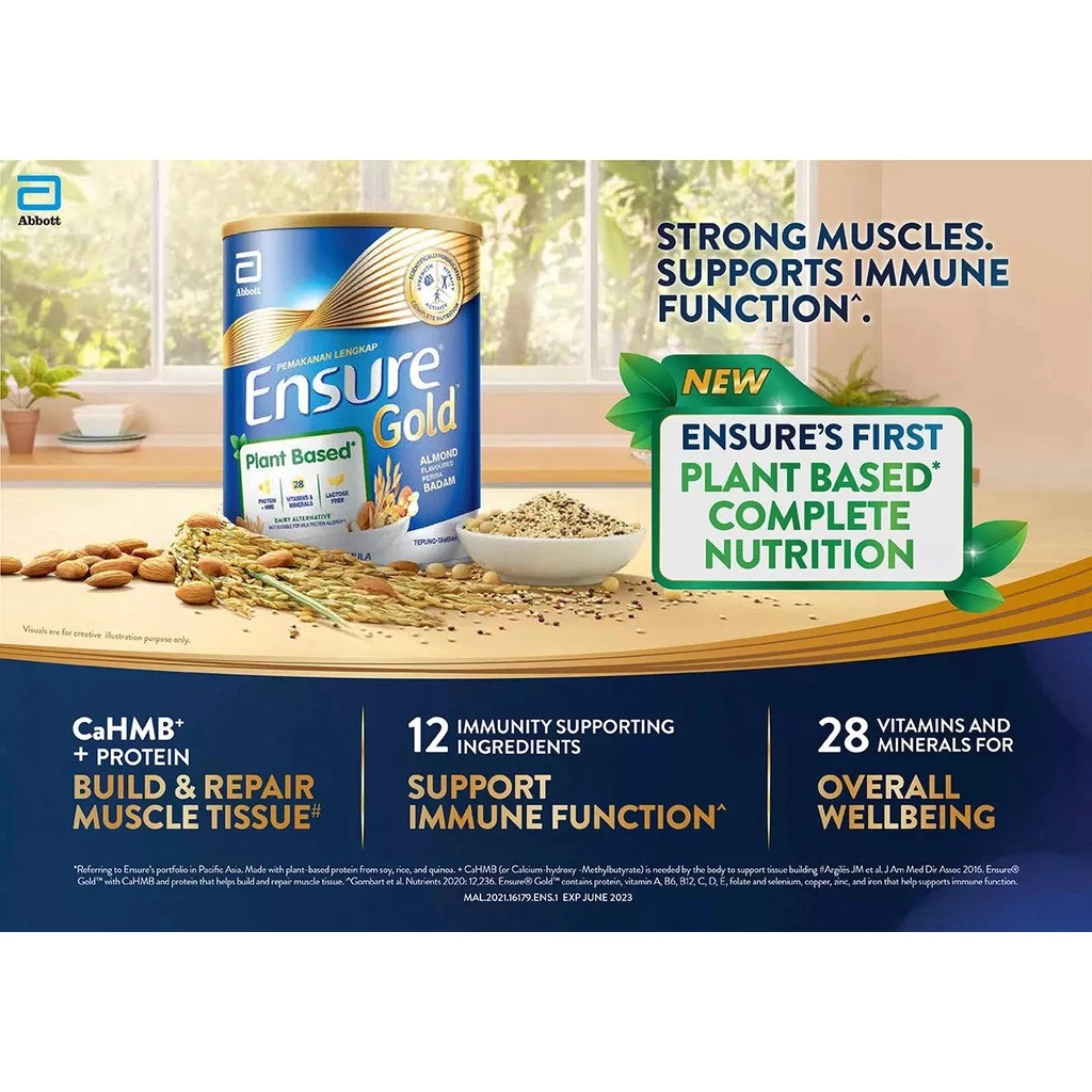 ENSURE GOLD 400G - ALMOND (PLANT BASED)