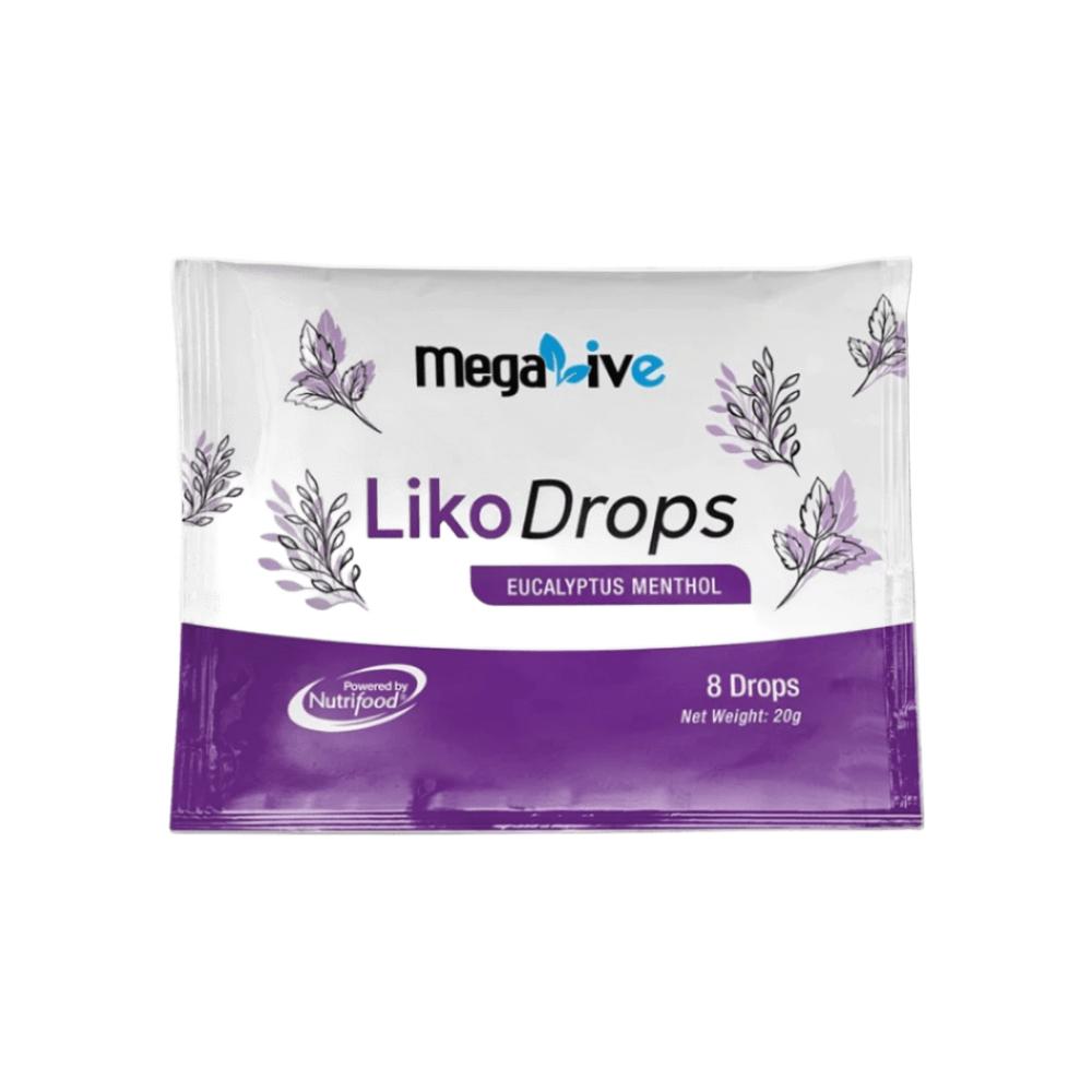 [CLR] MEGALIVE Likodrops Blackcurrant 8's for Sore throat, Cough Relief (EXP: 31/1/2027)
