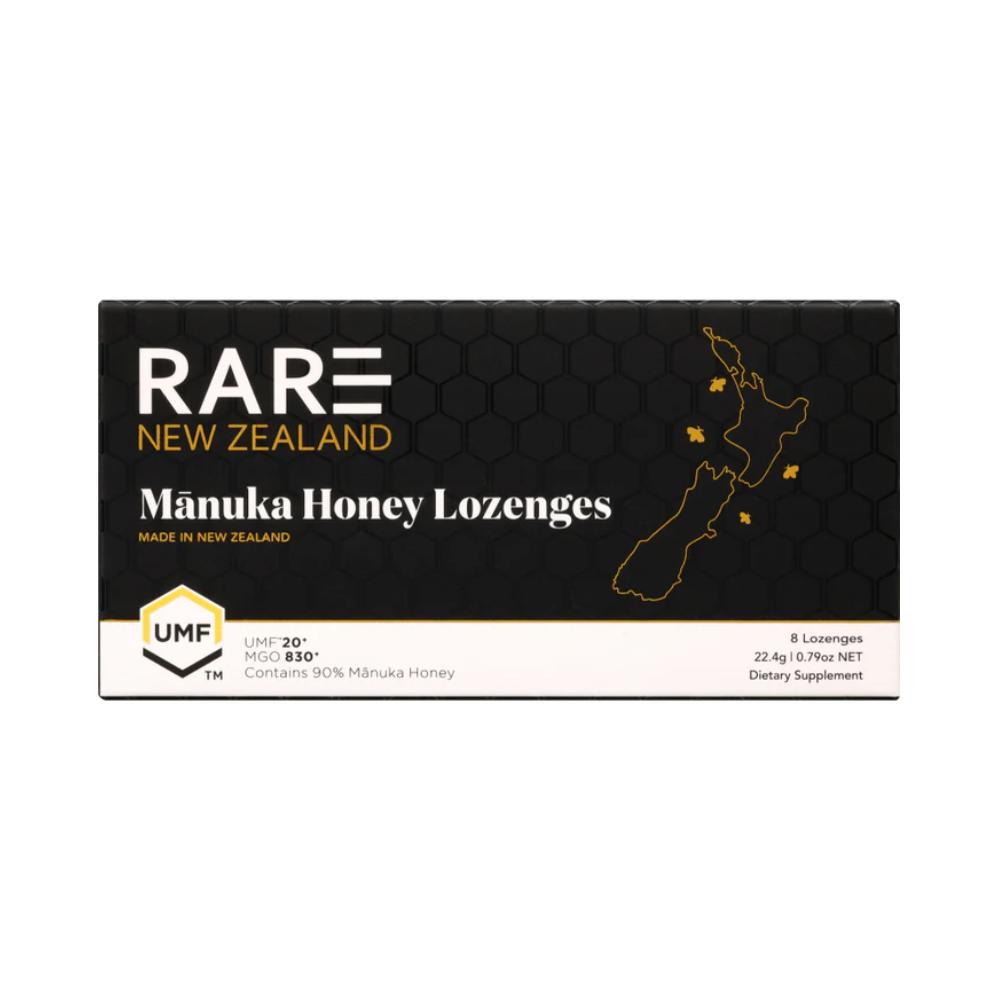 RARE NEW ZEALAND Manuka Honey Lozenges 22.4g X 8's (Original/Lemon/Ginger/Blackcurrant) UMF20+ MGO830+ Pure Honey