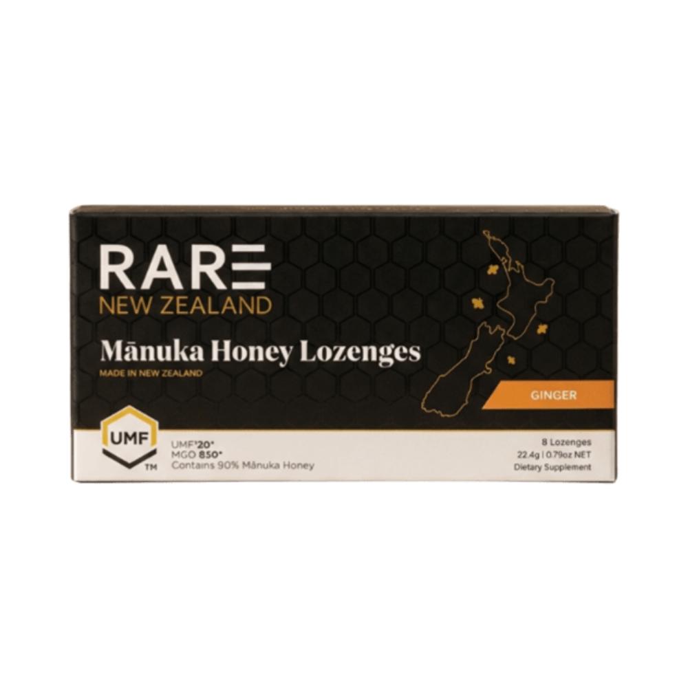 RARE NEW ZEALAND Manuka Honey Lozenges 22.4g X 8's (Original/Lemon/Ginger/Blackcurrant) UMF20+ MGO830+ Pure Honey