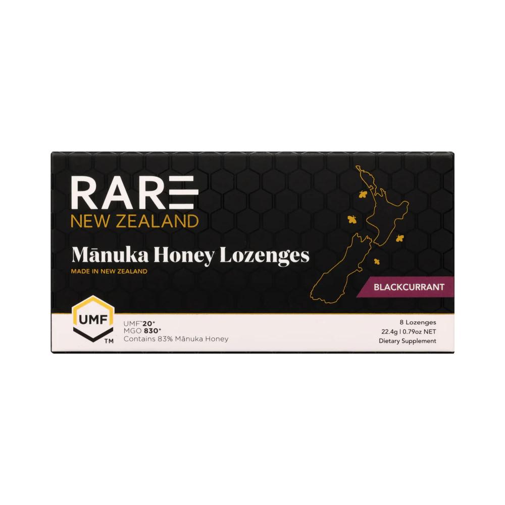 RARE NEW ZEALAND Manuka Honey Lozenges 22.4g X 8's (Original/Lemon/Ginger/Blackcurrant) UMF20+ MGO830+ Pure Honey