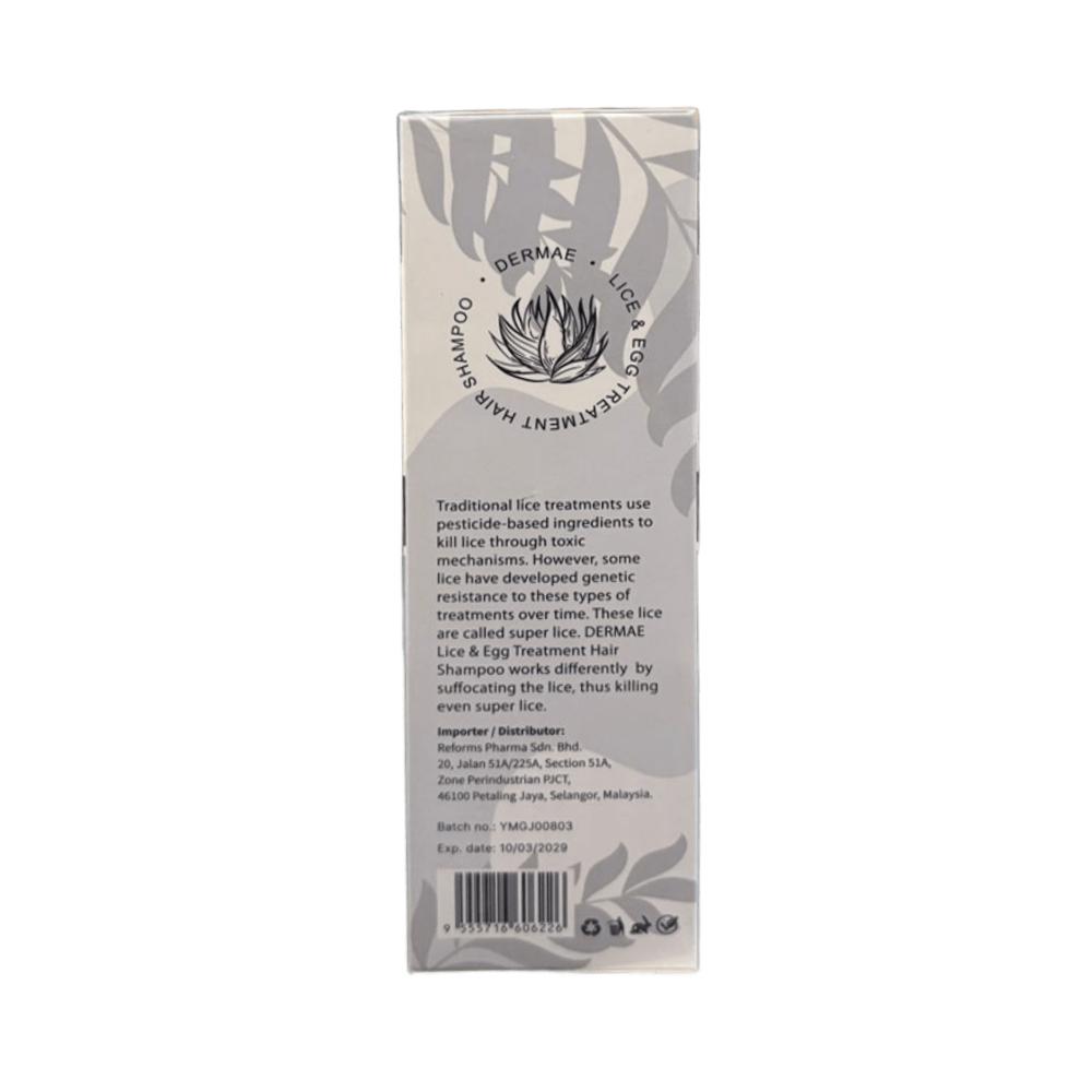 DERMAE Lice & Egg Treatment Hair Shampoo 100ml