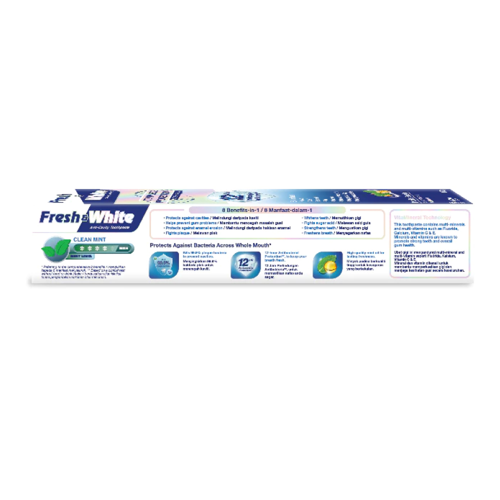 FRESH & WHITE Toothpaste Complete Protection 160g for Ubat Gigi Fresh & White