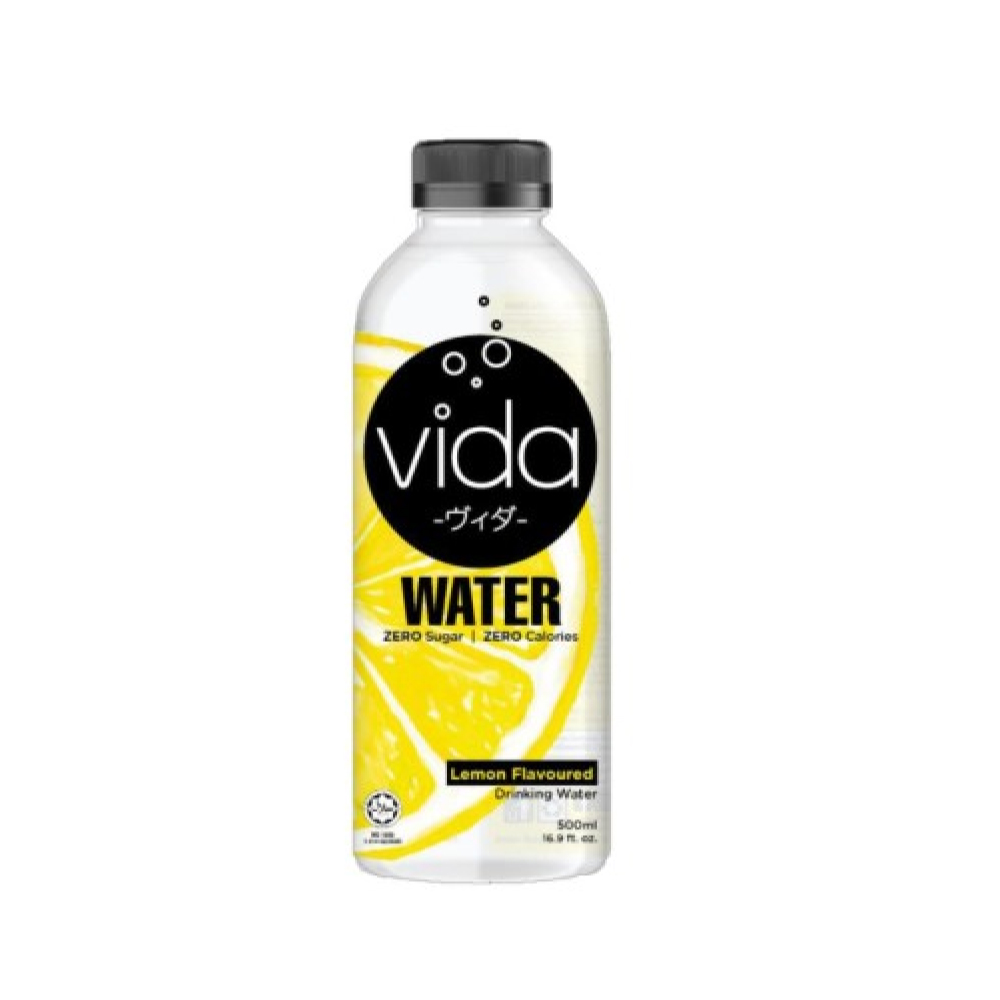 VIDA Water Zero Sugar 500ml (Lemon/Lime/Salty Lychee/Blackcurrant) for Zero Sugar Drink