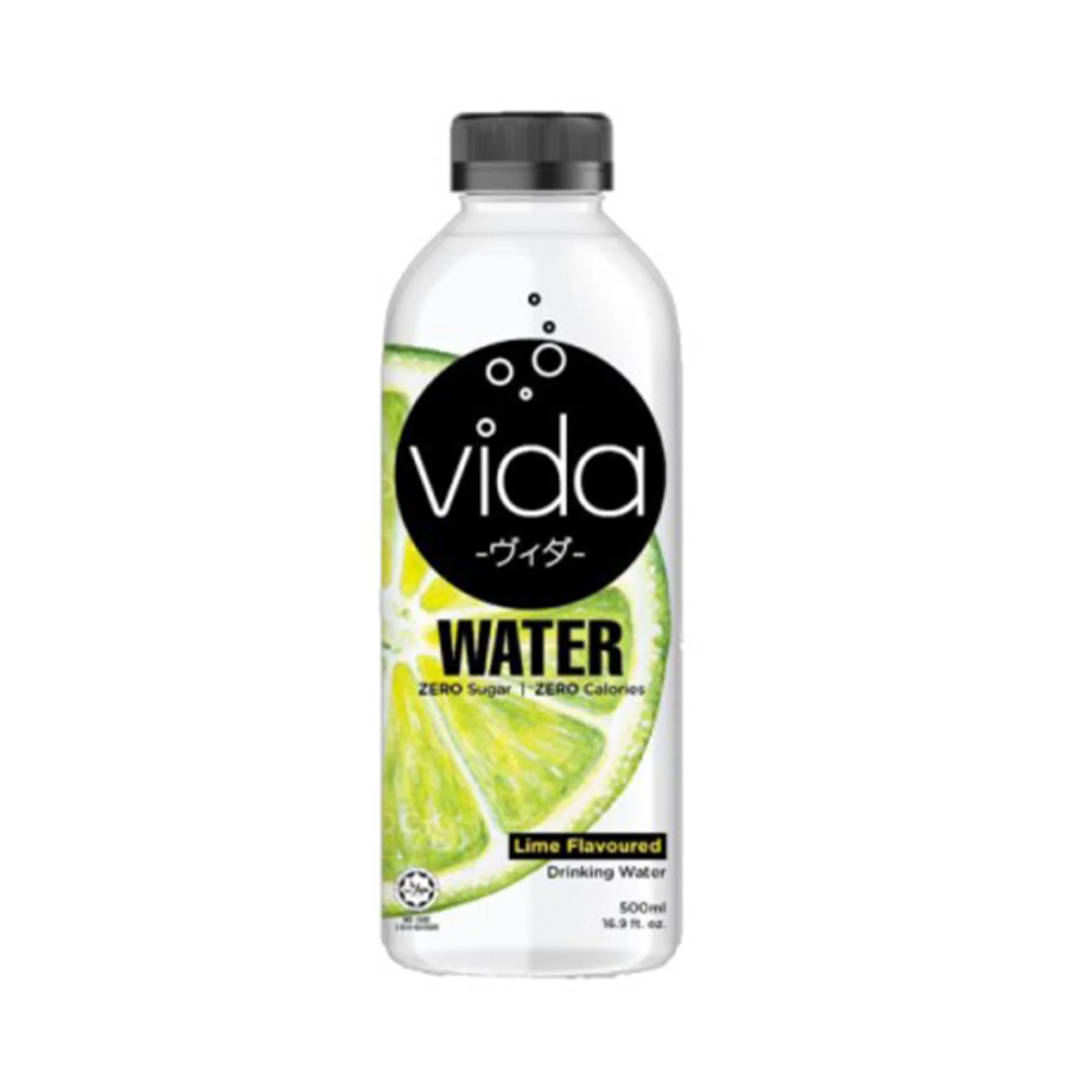 VIDA Water Zero Sugar 500ml (Lemon/Lime/Salty Lychee/Blackcurrant) for Zero Sugar Drink