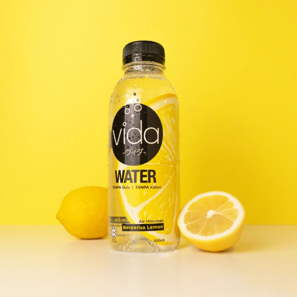 VIDA Water Zero Sugar 500ml (Lemon/Lime/Salty Lychee/Blackcurrant) for Zero Sugar Drink