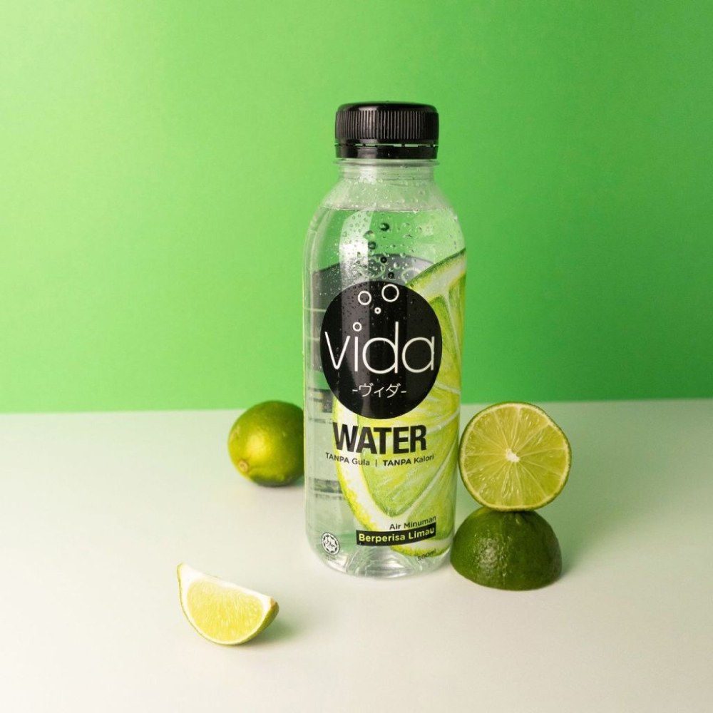 VIDA Water Zero Sugar 500ml (Lemon/Lime/Salty Lychee/Blackcurrant) for Zero Sugar Drink