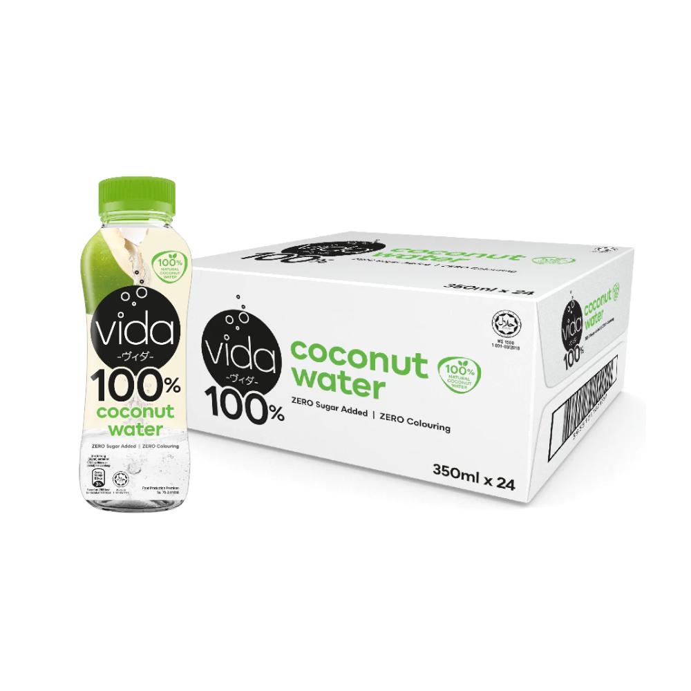 VIDA 100% Coconut Water 350ml for Air Kelapa Pure, Pure Coconut Water