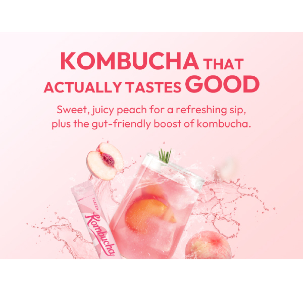 TEAZEN Kombucha Tea Peach 10's