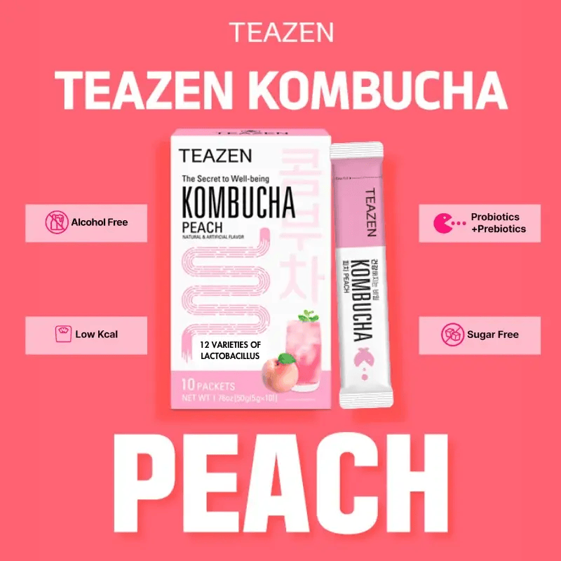 TEAZEN Kombucha Tea Peach 10's
