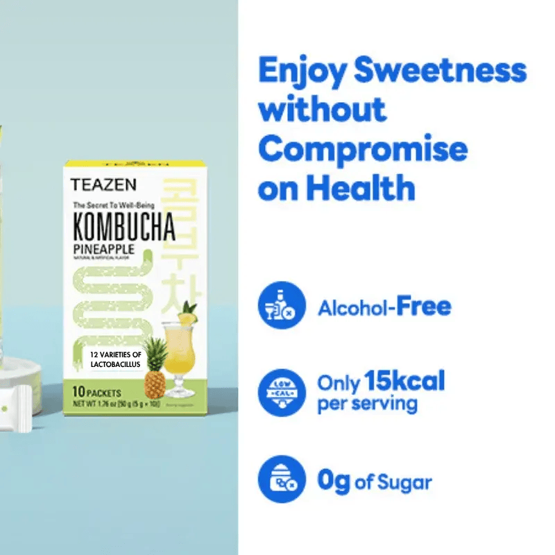 TEAZEN Kombucha Tea Pineapple 10's
