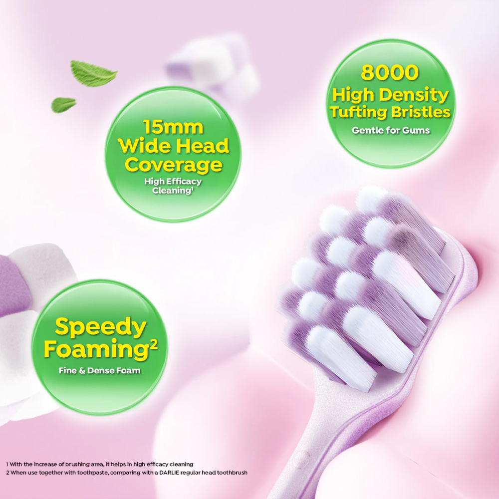 DARLIE Comfort Extra Toothbrush 2's for Extra Soft Toothbrush, Berus Gigi Extra Soft