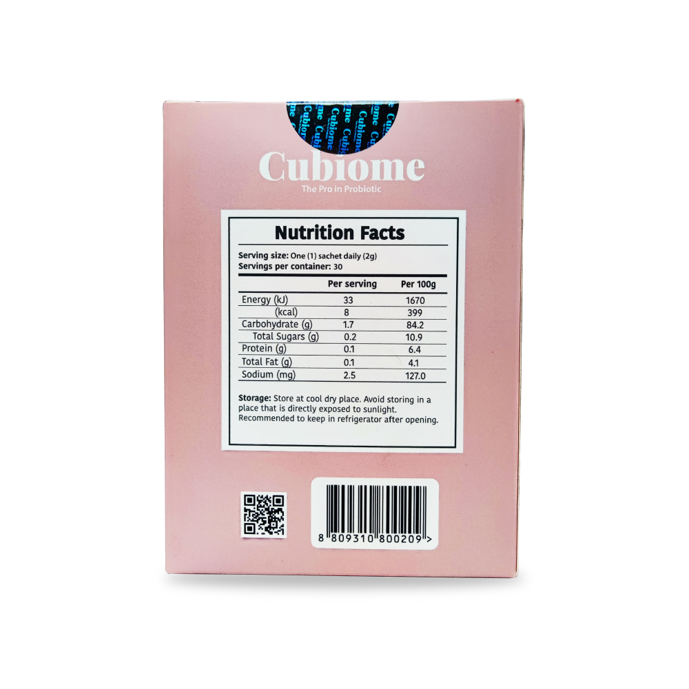 CUBIOME For Skin 2g X 30's with Probiotic, Skin Supplement, Glowing Supplement