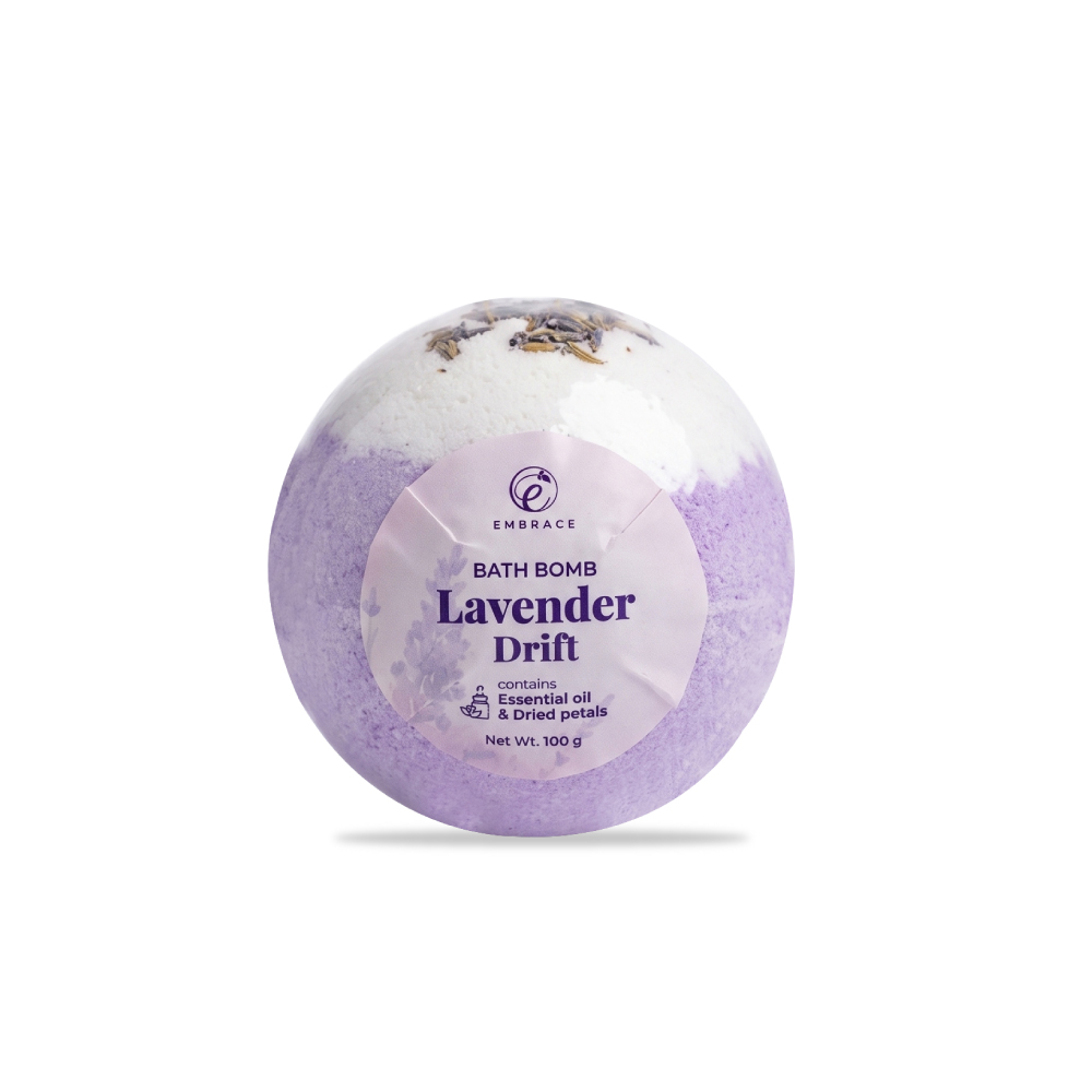 EMBRACE Bath Bomb 100g for Sabun Mandi, Sabun Rendam (Lavender, Chamomile, Rose, Freesia Glow)